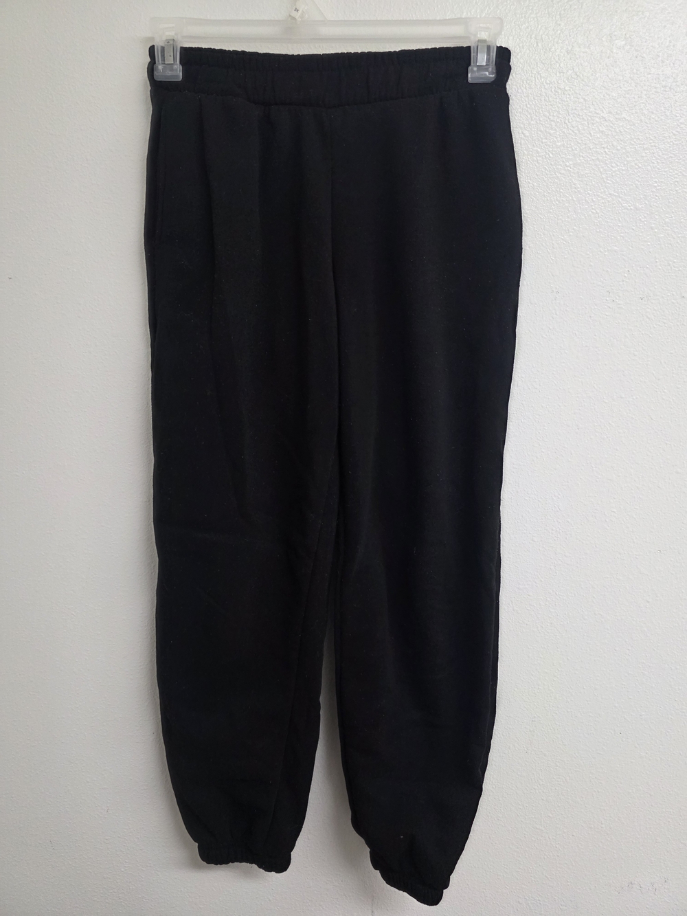 Black Elastic-Waist Jogger Pants - Casual Comfort (0752)